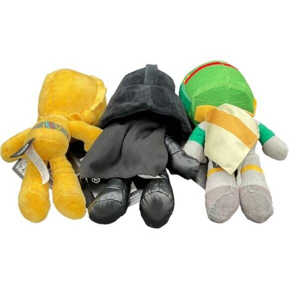 Star Wars Darth Vader C-3PO Boba Fett Plush Toys Set Collectible 9"-10" - Picture 2 of 4